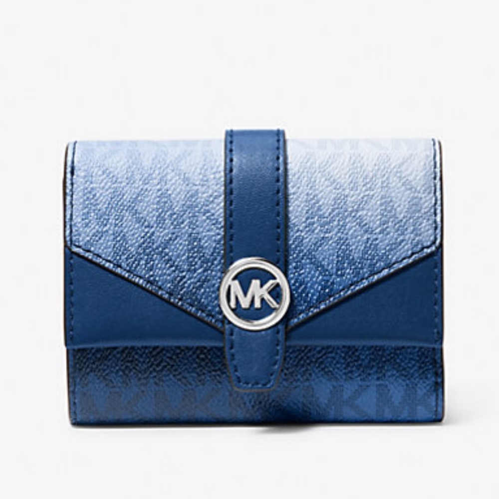 MICHAEL KORS Greenwich Medium Ombré Signature Logo Tri-Fold Wallet
Galaxy Blue - Picture 14 of 16